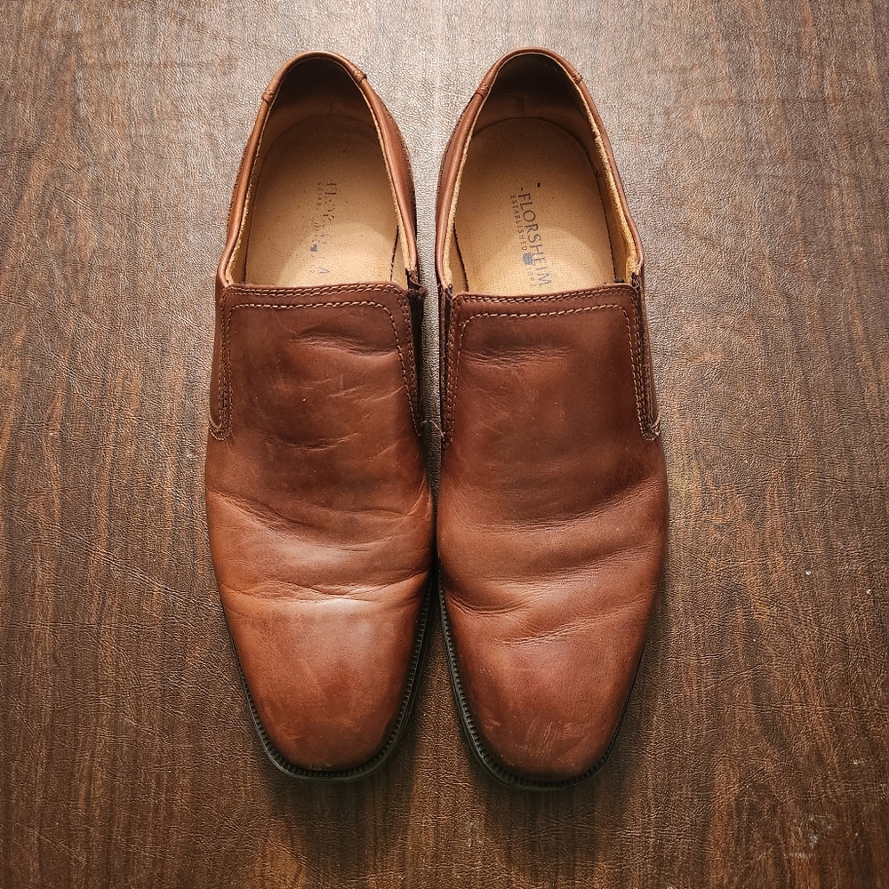 Florsheim brown leather Penny loafers